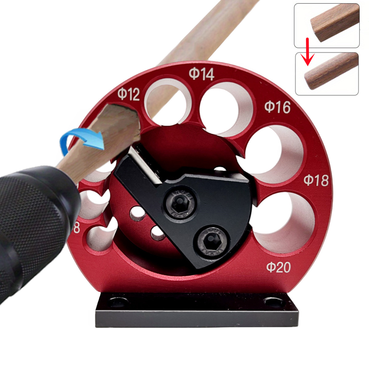 Dowel Jig Kit - 8 lubang pembuat Dowel yang dapat