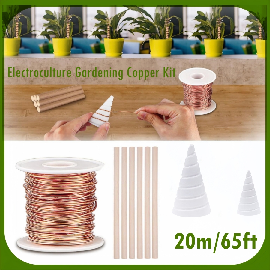 Dowel Jig Kit - Kit Tembaga Berkebun Elektrokultur 20M/65 Kaki