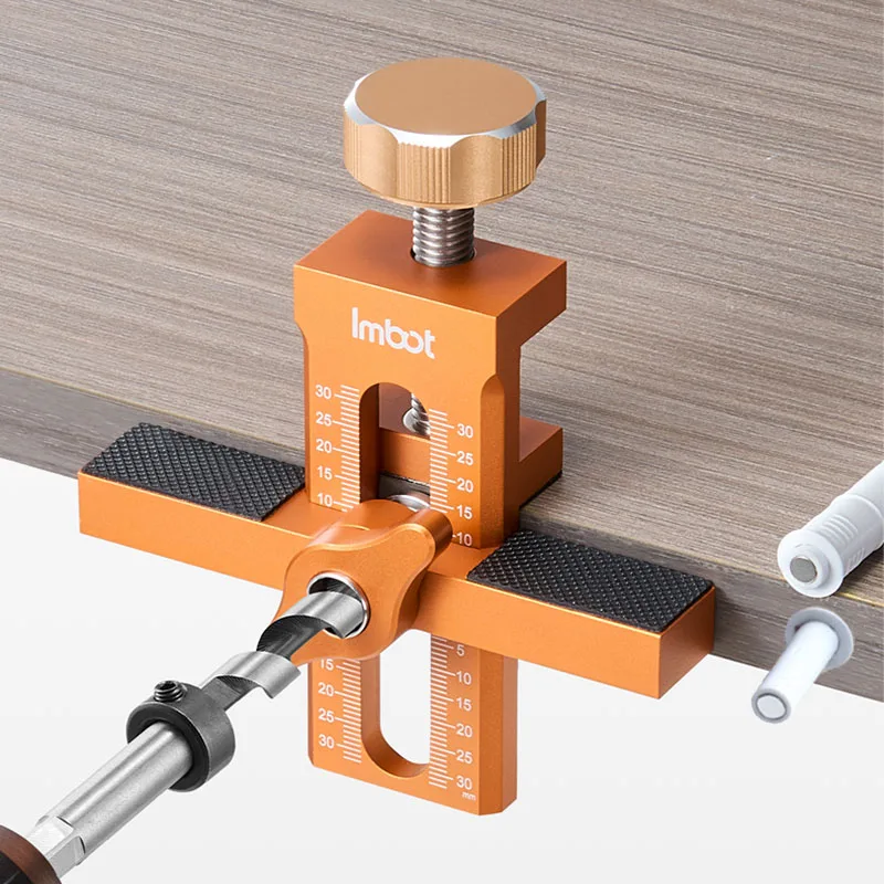 Dowel Jig Kit - Alat Pemasangan Pintu Kabinet Kayu, Perangkat