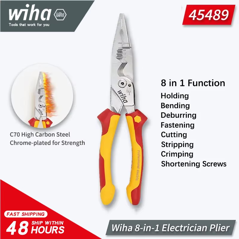 Tools Vn - Wiha Genuine 45489 Tang Isolasi 8-in-1