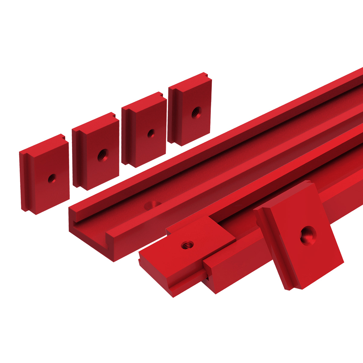 Dowel Jig Kit - T30 Track 50cm Aluminium t-slider T