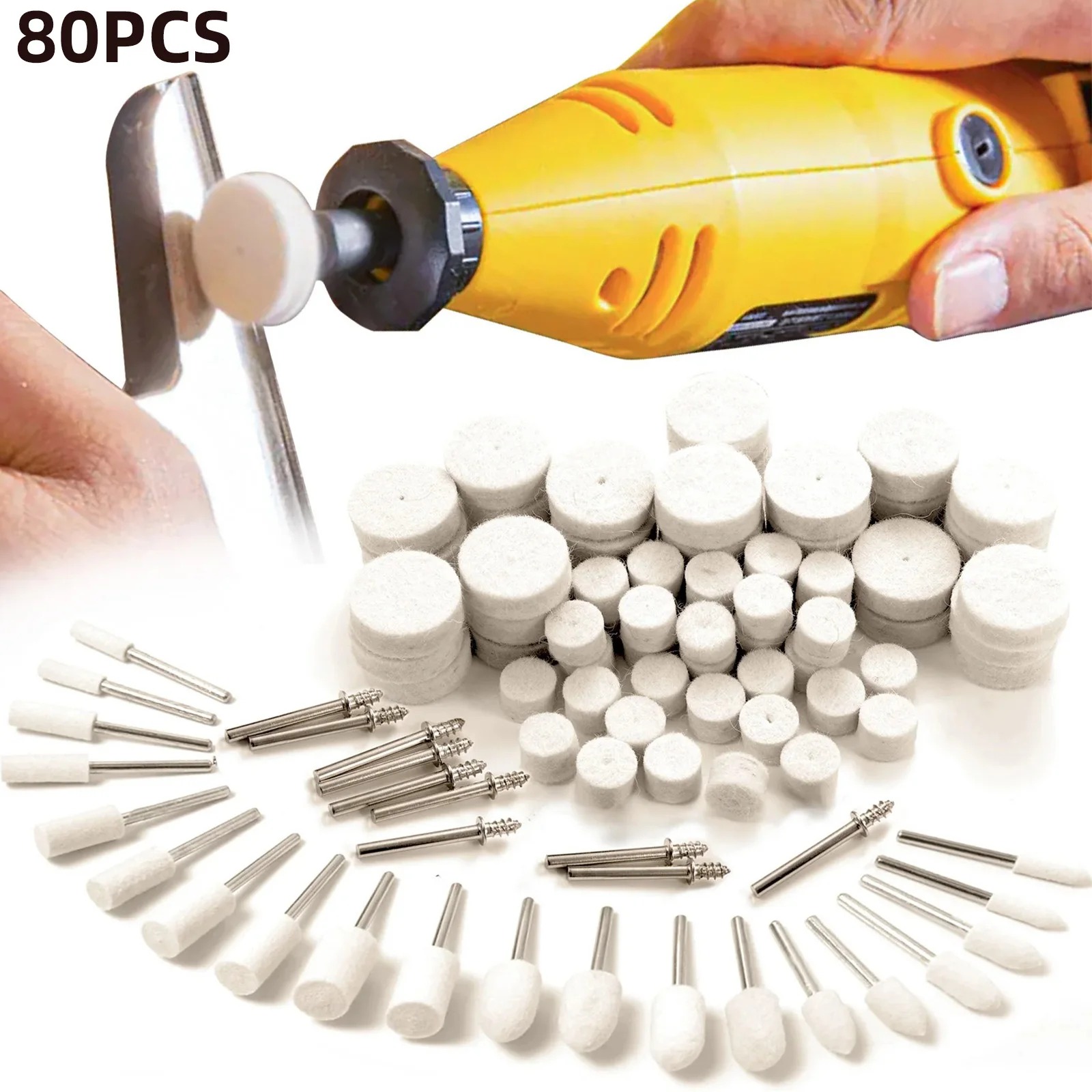 Tools Jewelry Making - 80 Buah Kit Roda Pemoles Wol
