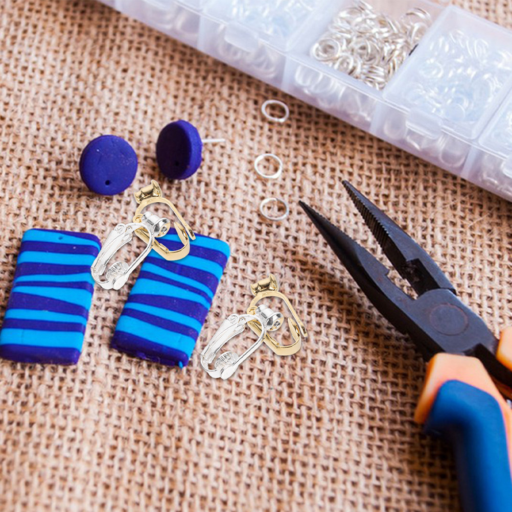 Tools Jewelry Making - 40Pcs Konverter Klip Anting Tanpa Tindik,