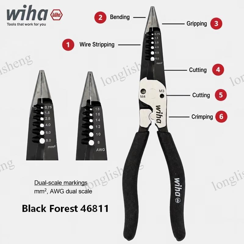 Wiha 46811 BlackForest 200mm T - Tools Vn ulasan dan harga