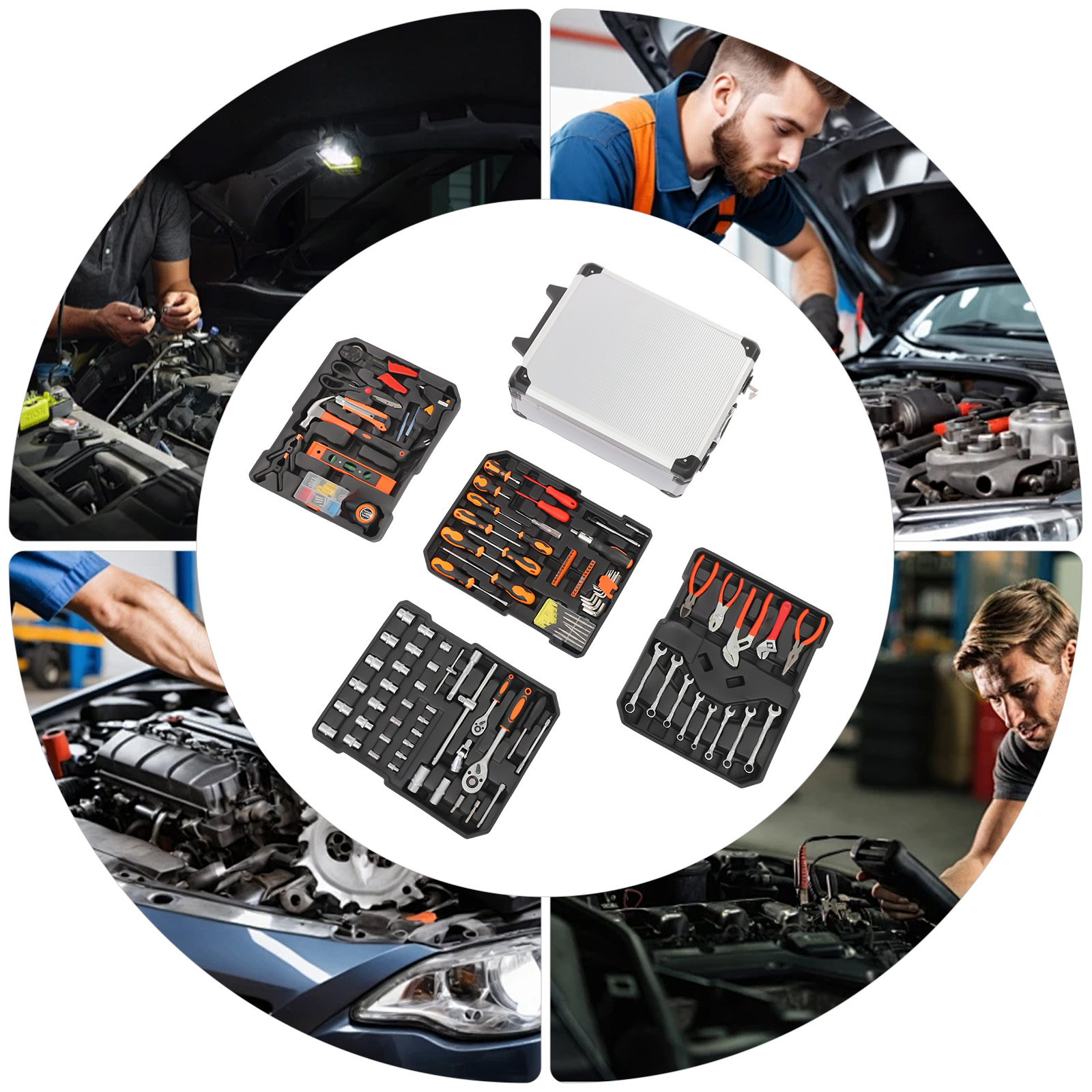 187PCS Perangkat Perkakas Repa - Hand Tools Maintenance Workshop ulasan dan harga