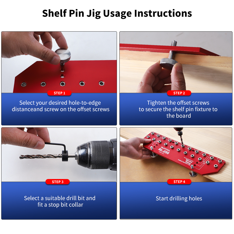 Rak Pin Jig Set paduan Alumini - Dowel Jig Kit ulasan dan harga