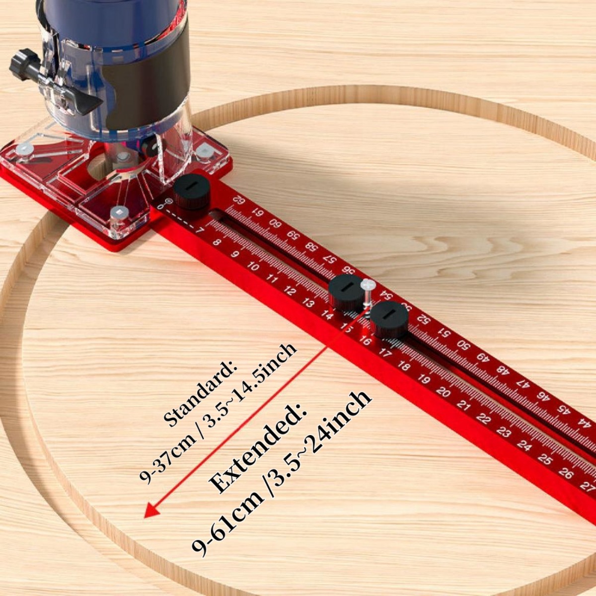 Diperpanjang 3 in 1 Router pen - Dowel Jig Kit ulasan dan harga