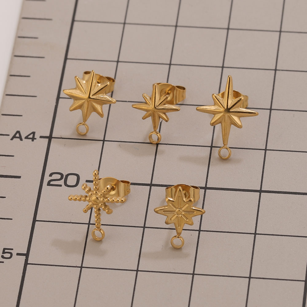 6 pcs Anting-anting Bintang St - Tools Jewelry Making ulasan dan harga