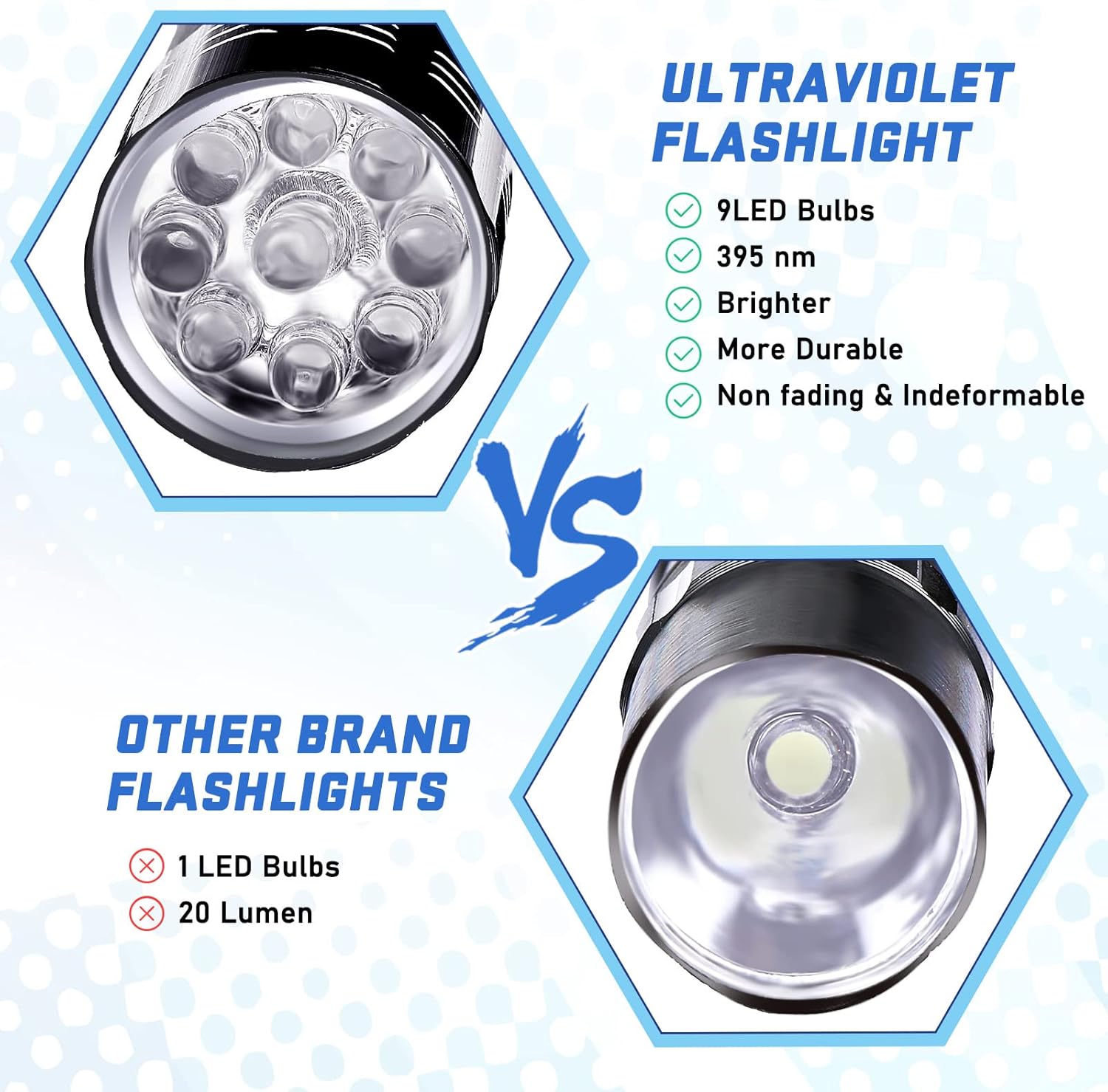 Senter LED 9 Lampu UV untuk Pe - Tools Jewelry Making ulasan dan harga