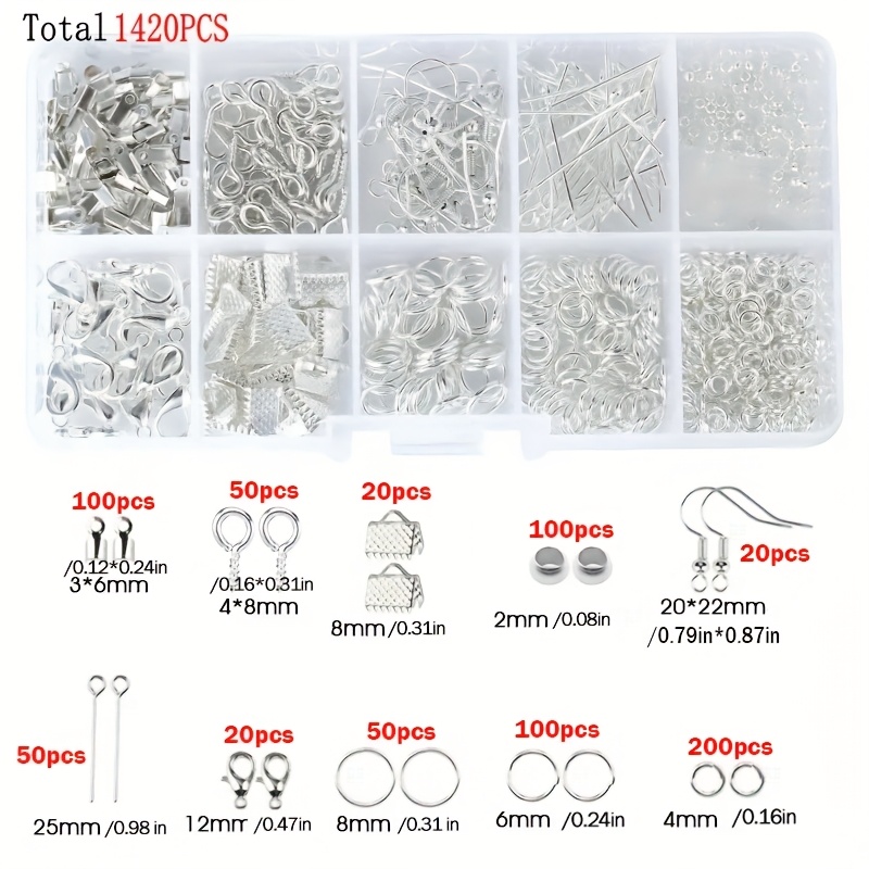 1420pcs 1 kotak Set Perlengkap - Tools Jewelry Making ulasan dan harga