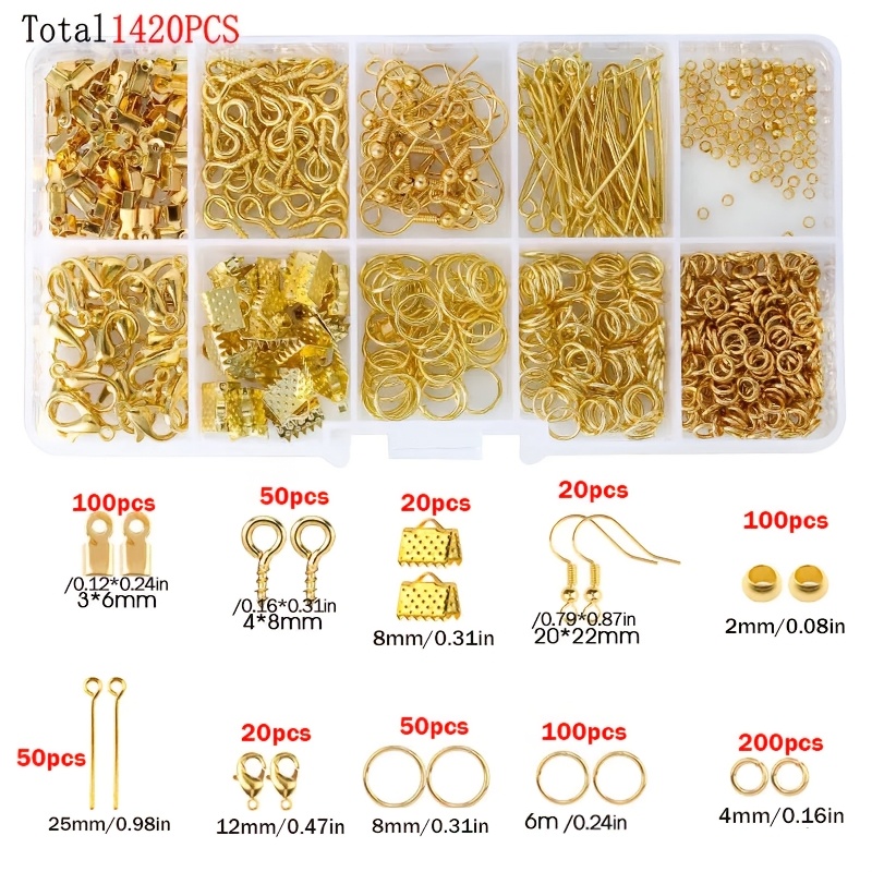 1420pcs 1 kotak Set Perlengkap - Tools Jewelry Making ulasan dan harga
