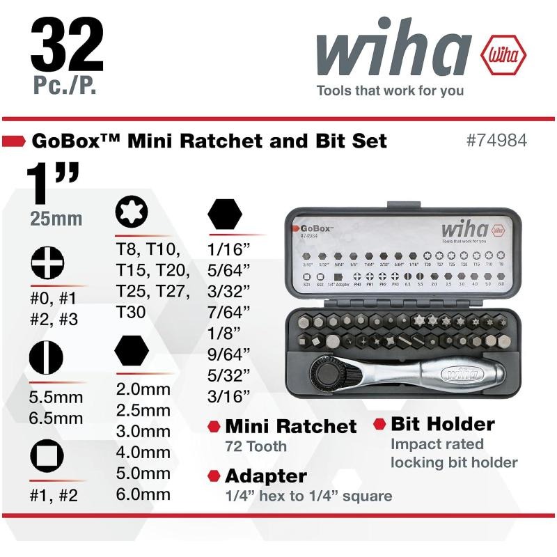 WIHA 74984 GoBox Set Mata Bor  - Tools Vn ulasan dan harga
